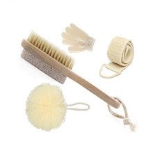 Conjunto de banho natural pessoal de fábrica ferramentas de banho escova de cabelo